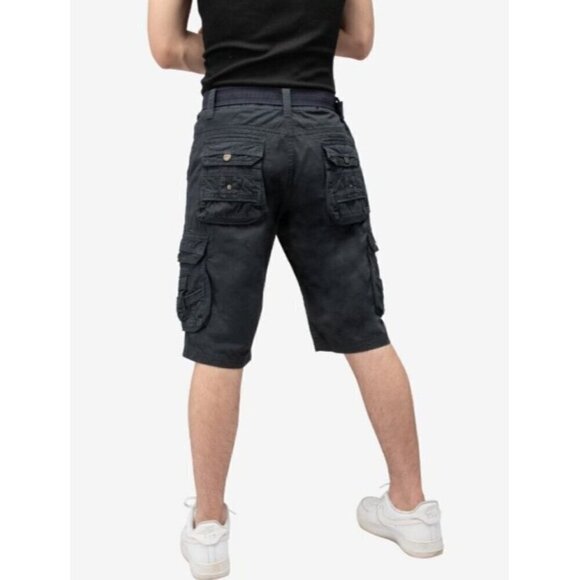 X RAY Mens Navy Blue Knee Length Cargo Shorts 12.5" Inseam Waist 40 NEW - Picture 3 of 15